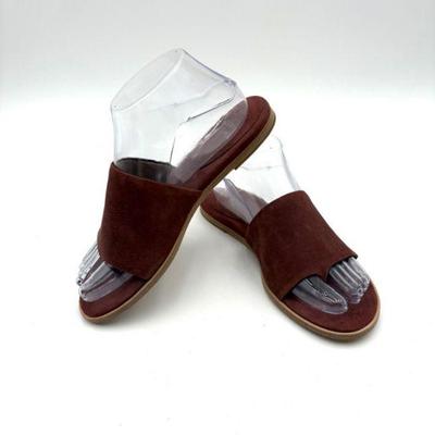 Reddish/Taupe Leather Sandals - Eileen Fisher