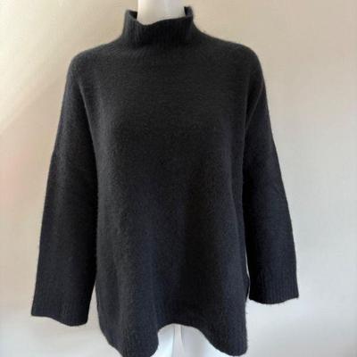 Thick Black Cashmere Sweater - Eileen Fisher