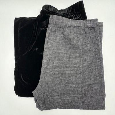 Dressy Velvet & Hemp/Cotton Pants - Eileen Fisher