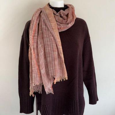 Soft Brown Wool Sweater & Scarf - Eileen Fisher/Unknown