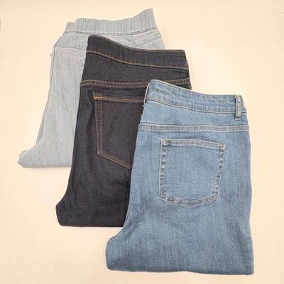 Denim Jeans Trio - Logo/Old Navy/D & Co