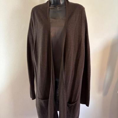 Silk Tank & Merino Wool Duster - Eileen Fisher