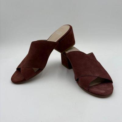 Brown-Red Suede Slides - Eileen Fisher - New w/ Tag