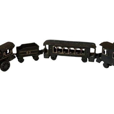 Vintage 1940's Cast Iron Train