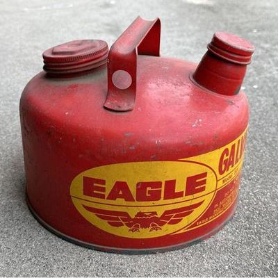 Vintage Eagle Galvanized Gasoline Can