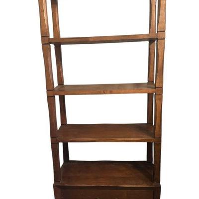 Vintage Wooden Eterge with Drawer - Four Shelves and Classic Display Storage