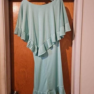 Vintage Seafoam Green Party Dress