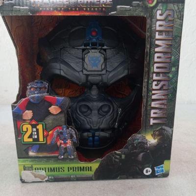 Transformers: Rise of the Beasts Optimus Primal 2-in-1 Mask - New in Package