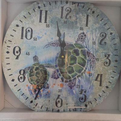 J.D. Yeatts & Son, Inc. Turtle Clock - 16" Diameter - New in Package
