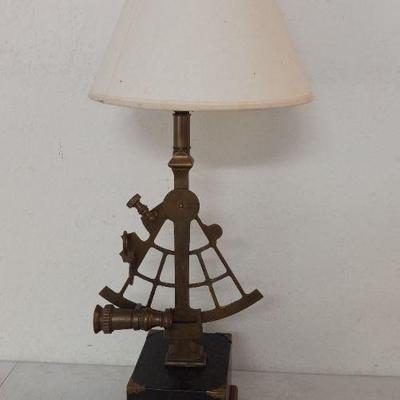 Vintage Stunning Nautical Sextant Lamp - 30" Tall