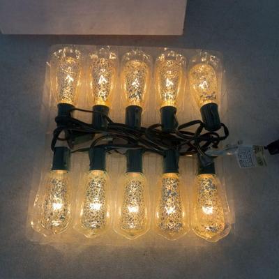 Joyin Mercury Glass Teardrop 10' Light String