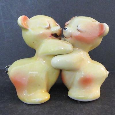 Vintage Van Tellingen "Bear Hug" Ceramic Salt & Pepper Shakers