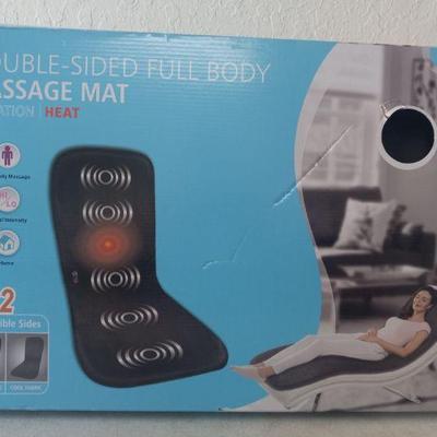 Health Touch Double-Sided Full Body Vibration/Heat Massage Mat - New in Box