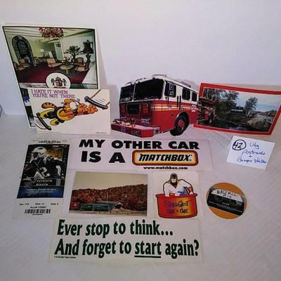postcards & bumper stickers