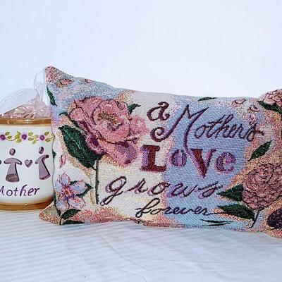 Mother's love pillow & candle
