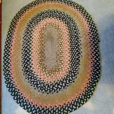 braided oval handmade rug