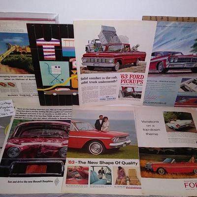 vintage vehicle paper advertising