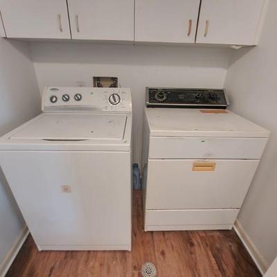 AVAILABLE NOW Whirlpool Washer & Dryer (Electric) White - Work Great $118 for both