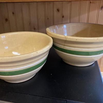 Yellow ware bowls