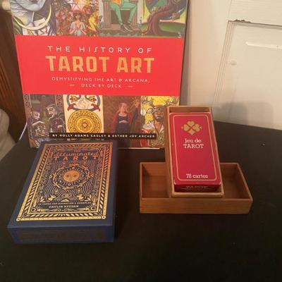 Tarot cards and book