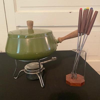 Vintage fondue pot