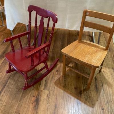 children’s wooden chairs