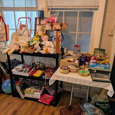 Children’s toys, artwork, dolls