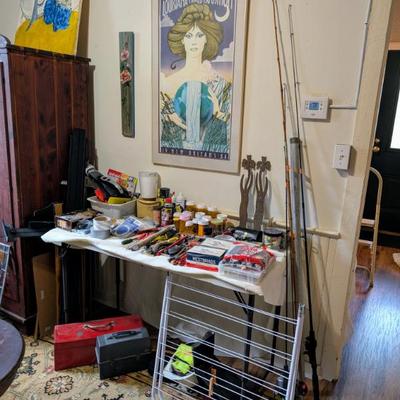 Hand tools, fishing poles
