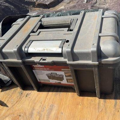 Husky tool box with tools 