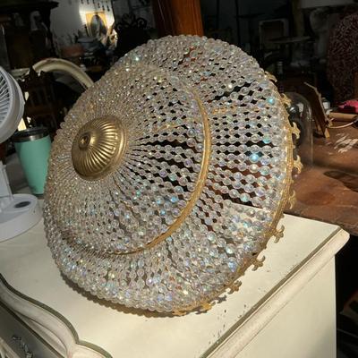 Iridescent Beaded Light Shade