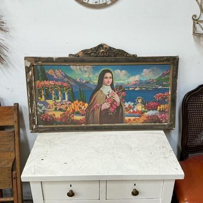 Saint Thérèse Of Lisieux Tin Litho