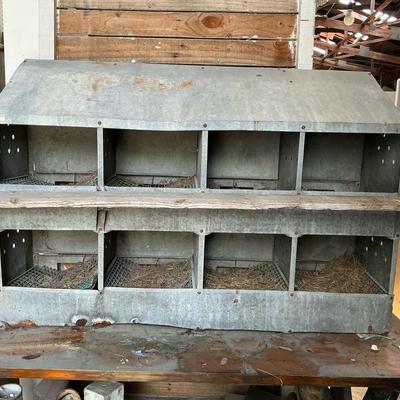 Chicken Nesting Box Galvanized