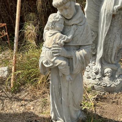 St Francis And Child Statue