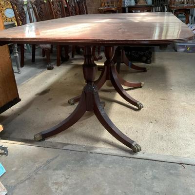Golden Clawfoot Dining Table