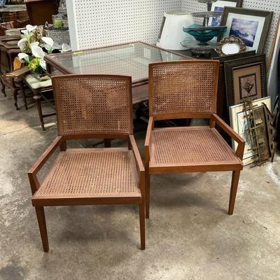 Mid Century Cane Chairs