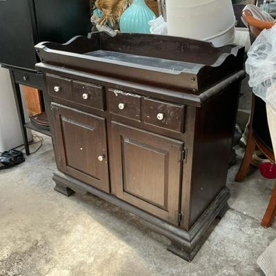 Wood Dry Sink Cabinet