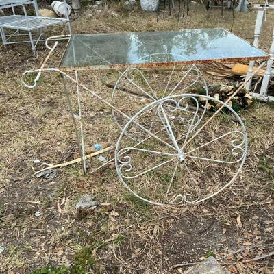 Wagon Wheel Garden Cart