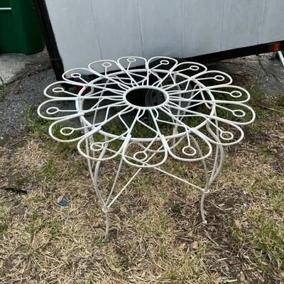 Sunburst Metal Table