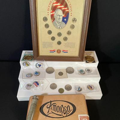 Fascinating Journey Through American Coinage - Framed Roosevelt Collection, State Quarters, Apollo M