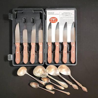 Stainless Steel Knife Set & Silver Plate