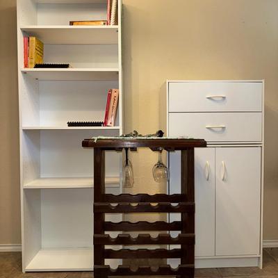 Wine Rack, Bookcase, And Storage