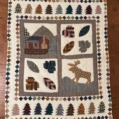 Wrap Yourself in Cozy Comfort With This Charming Handmade Lap Quilt And Spring Time Comforter!