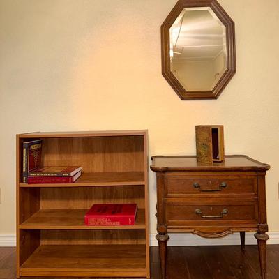  Storage and Style: Bookshelf, Table, and Wall Mirror!