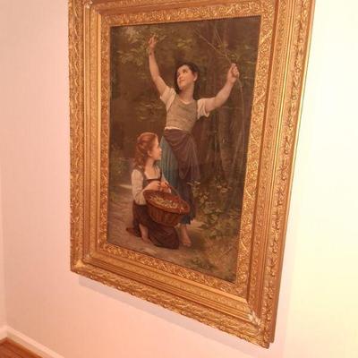 OVERSIZED ANTIQUE GOLD ON PLASTER FRAME 