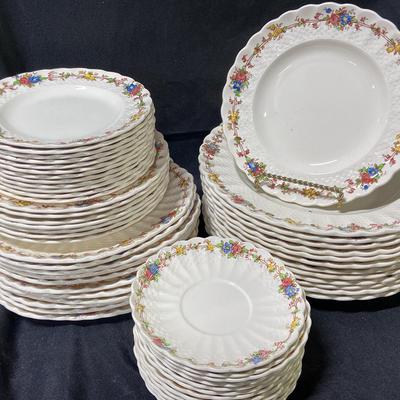 Copeland Spode England Hazel Dell Plate Set