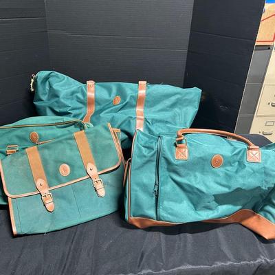 Polo Ralph Lauren Green Luggage Bags (Set Of Four)