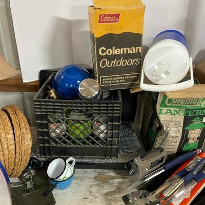 New Coleman Propane Camp Stove & Lantern, Propane Tanks & Other Camping Necessities 