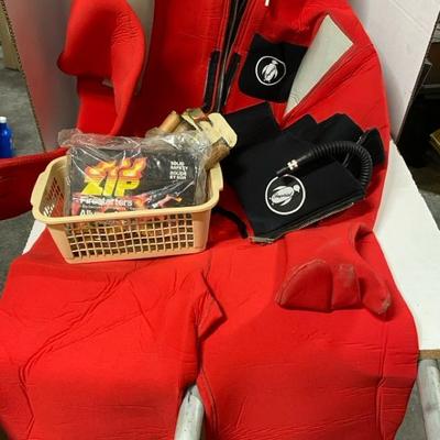 Imperial Survival Suit Adult Size Universal & Bag With Firestarters