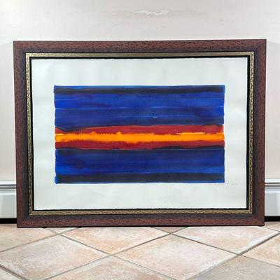 RICHARD SAN MARZANO WATERCOLOR | Untitled Watercolor on paper 28 x 40 in. Sight Signed and dated “1998 - June” lower right - h. 34 x w....