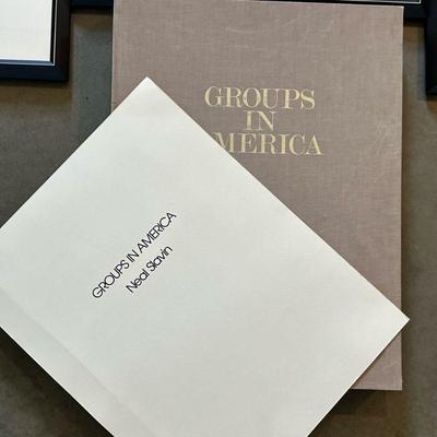 (16pc) NEAL SLAVIN “GROUPS OF AMERICA” PHOTOGRAPHY PORTFOLIO | Full framed set of Neal Slavin’s “Groups of America” photography portfolio...